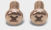 BRASS SCREWS Cheese head slotted grub screws 